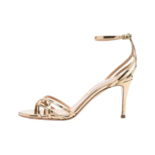 AQUAZZURA All I Want 105mm Metallic Sandals