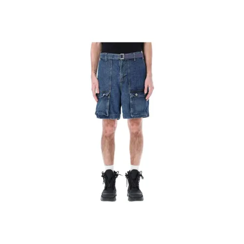 Sacai Denim Shorts Men Blue