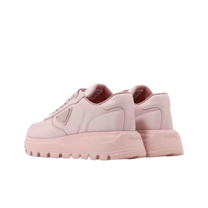PRADA Cushioning Low Top Sports Casual Shoes Women's Pink-3