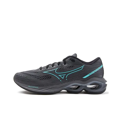 Mizuno Creation 24 Running Shoes Unisex Low-Top Gray Black/Green/Metallic Gray