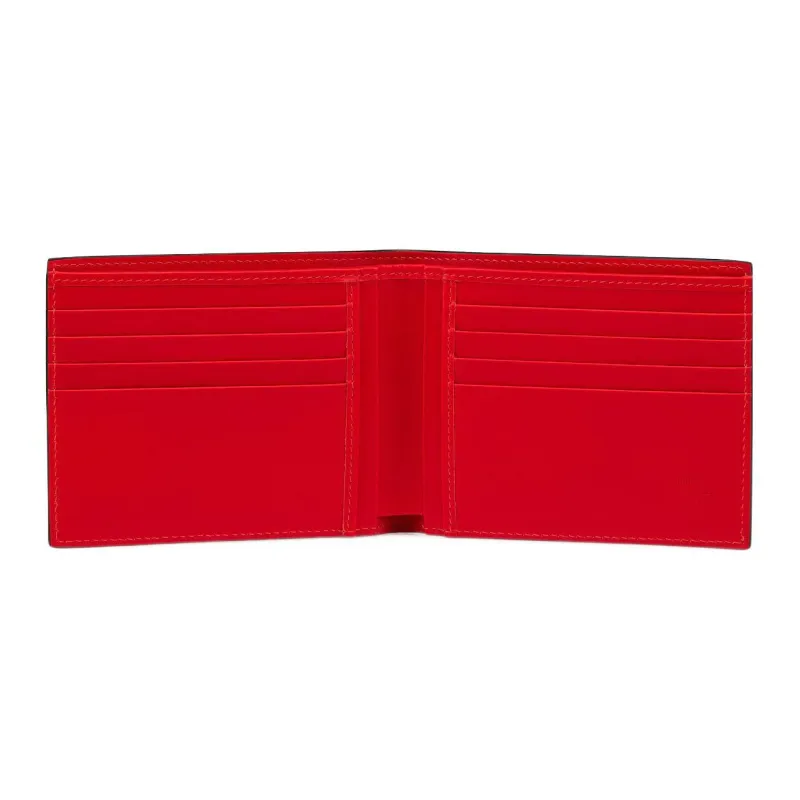 CL LUBOTING Calfskin Wallet Men's Black-4