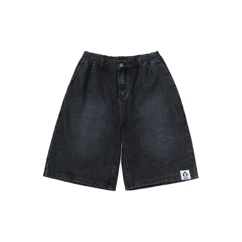 GENANX Casual Shorts Unisex Black Gray