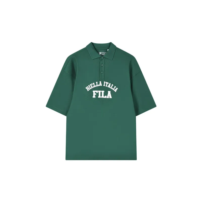FILA Valentine's Day Collection Polo Shirt Unisex Chrysoprase Green-0