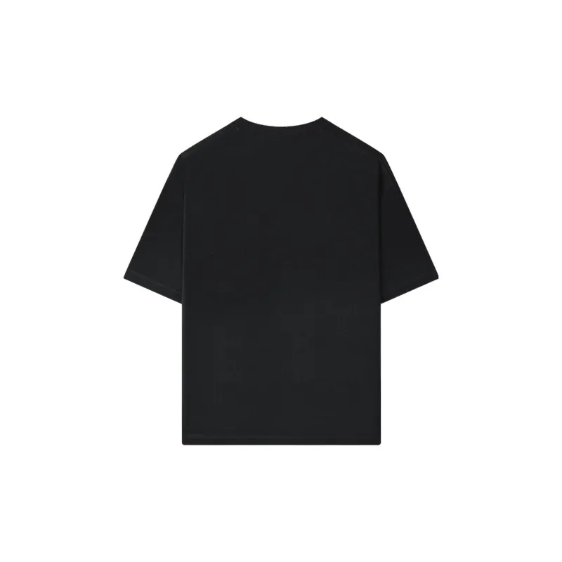 FILA Drop Shoulder Sleeve T-Shirt Unisex Jet Black-1