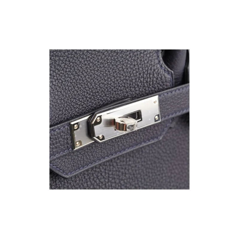 HERMES Birkin Togo Calfskin Birkin Bag Handbag Regular Women's 3Y Caban Dark Blue-5