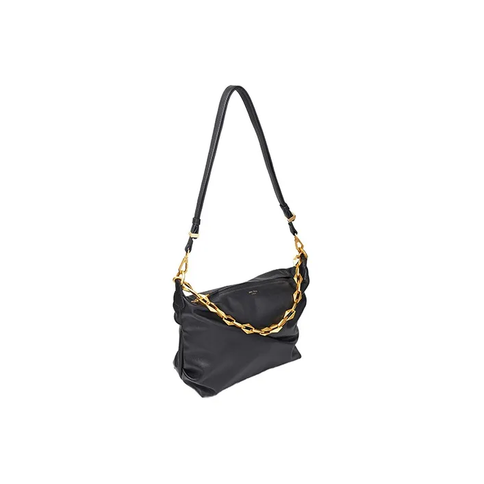 Jimmy Choo Diamond Zip up Leather Shoulder Bag-1
