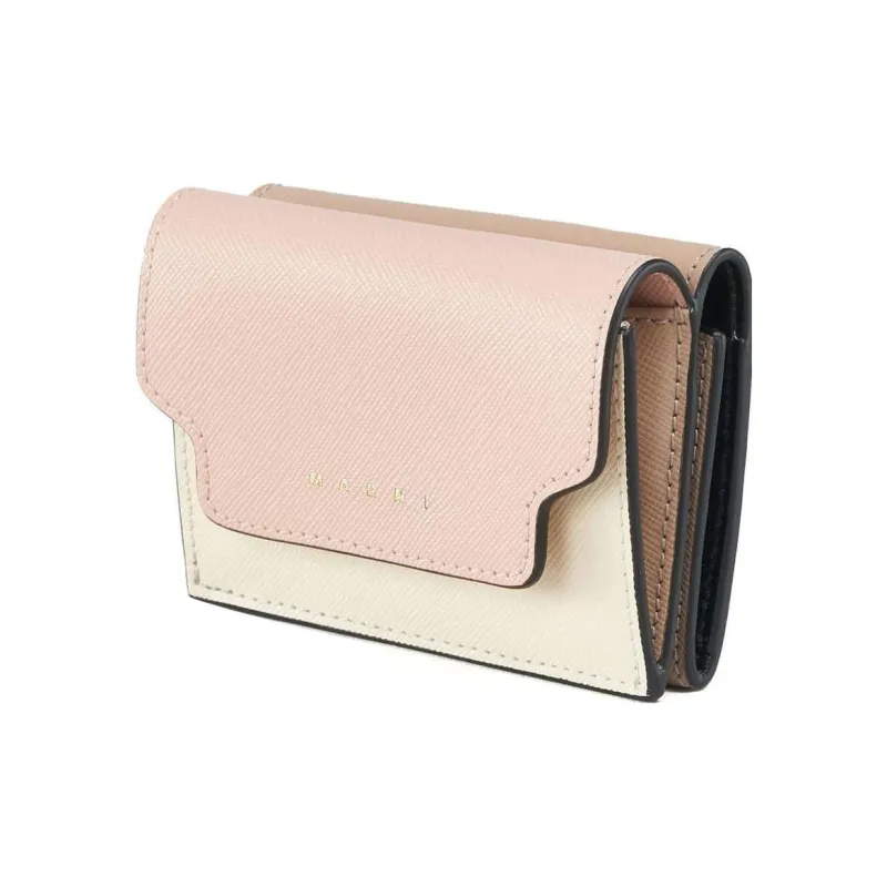MARNI Logo Printed Tri Fold Wallet-1