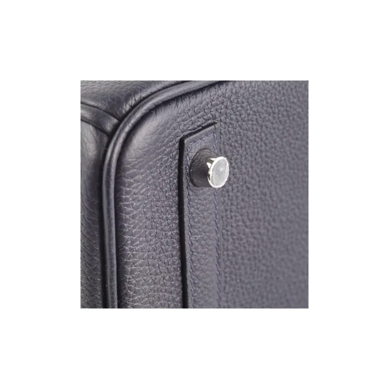 HERMES Birkin Togo Calfskin Birkin Bag Handbag Regular Women's 3Y Caban Dark Blue-7