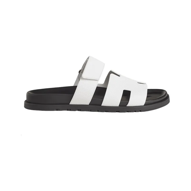 HERMES Chypre Stylish Sandal Men's White-1
