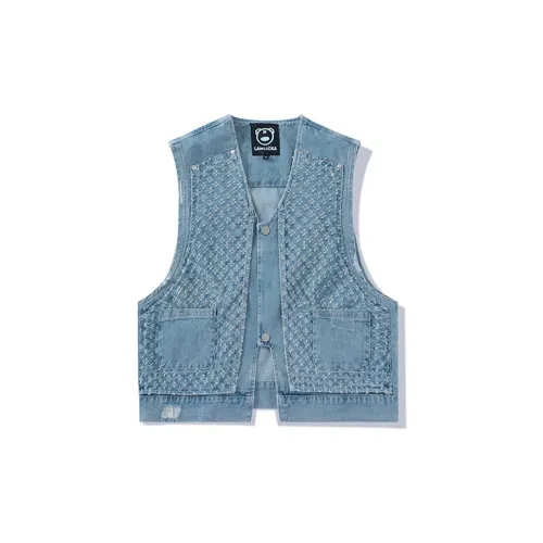 LAMLICKA Vests Unisex Blue