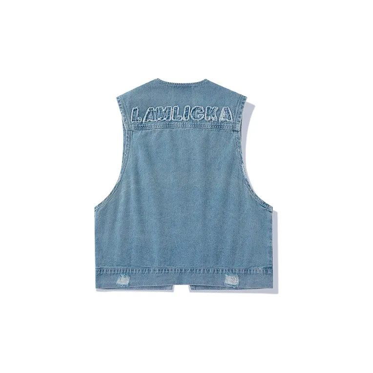 LAMLICKA Vests Unisex Blue-1