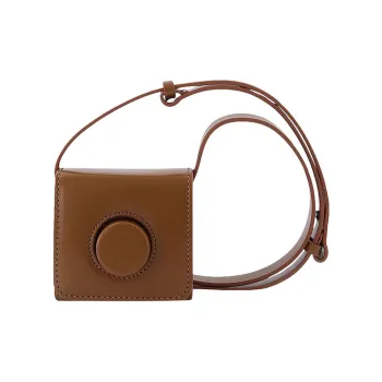 Lemaire Cow Leather Camera Bags Crossbody Bag Shoulder Bag Mini Unisex Brown