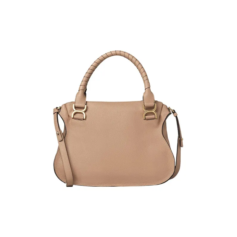 Chloe Marcie Grained Calfskin Shoulder Bag Crossbody Bag Handbag Women's Light Umber-1