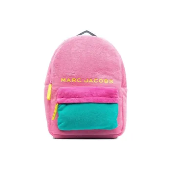 MARC JACOBS Cotton Backpack Kids' Pink Green Multicolor