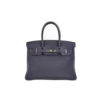 HERMES Birkin Togo Calfskin Birkin Bag Handbag Regular Women's 3Y Caban Dark Blue