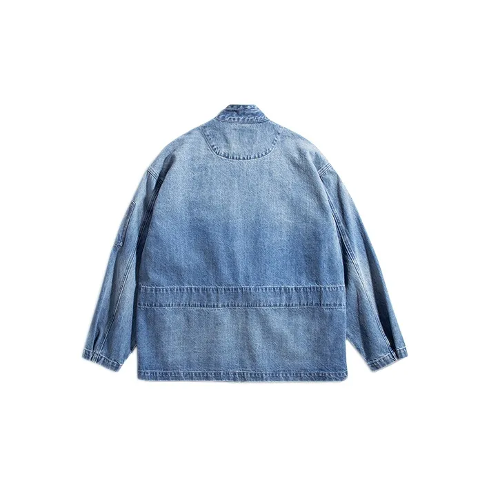 Prth Promethean Denim Jackets Unisex Light Blue-1