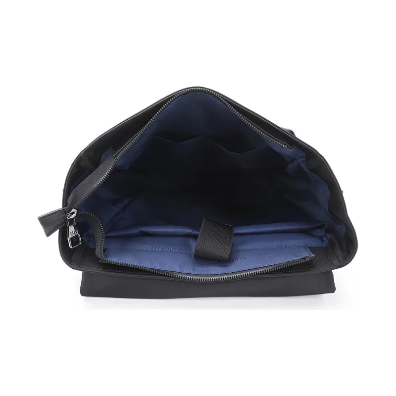 ELLE HOMME Fabric Backpack Regular Unisex Black-4