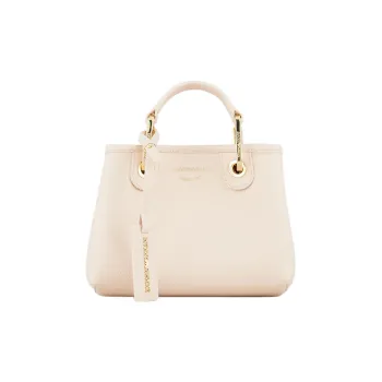 EMPORIO ARMANI Polyester Tote Bag, Shopping Bag, Shoulder Bag, Crossbody Bag, Handbag Mini Women's Nude