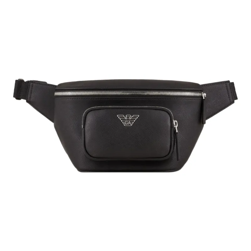 EMPORIO ARMANI Nylon, Polyester Fanny Pack Men's Black-0