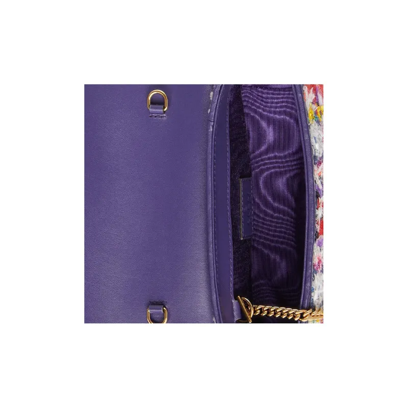 GUCCI GG Marmont Floral Brocade With Leather Trim Crossbody Bag Shoulder Bag Women's Multicolor-7