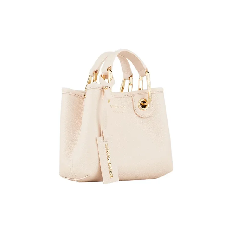 EMPORIO ARMANI Polyester Tote Bag, Shopping Bag, Shoulder Bag, Crossbody Bag, Handbag Mini Women's Nude-2