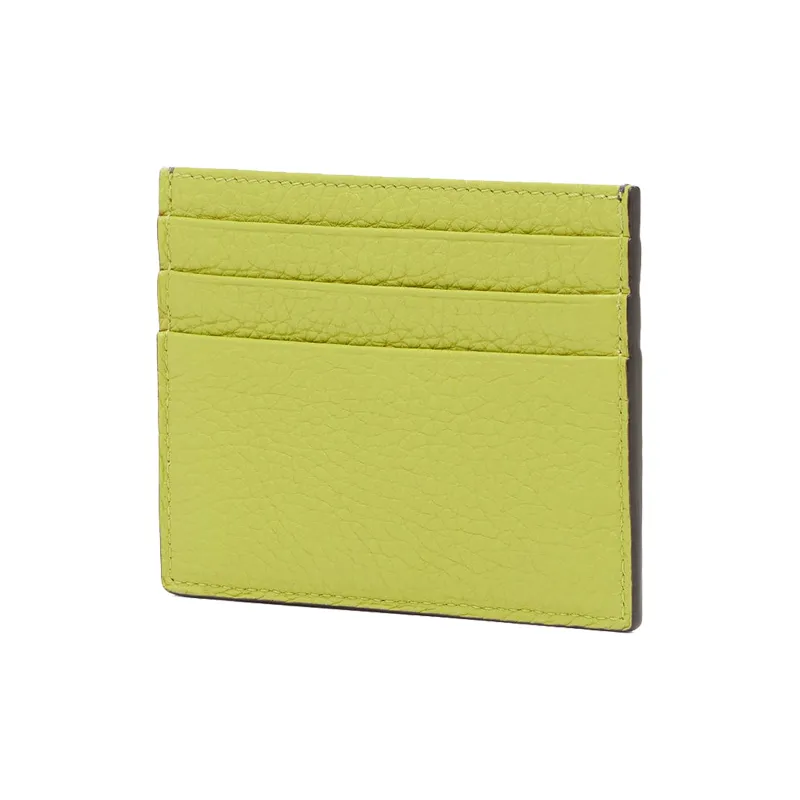 FENDI Cow Leather Card Holder Card Holder Men's Gray-1