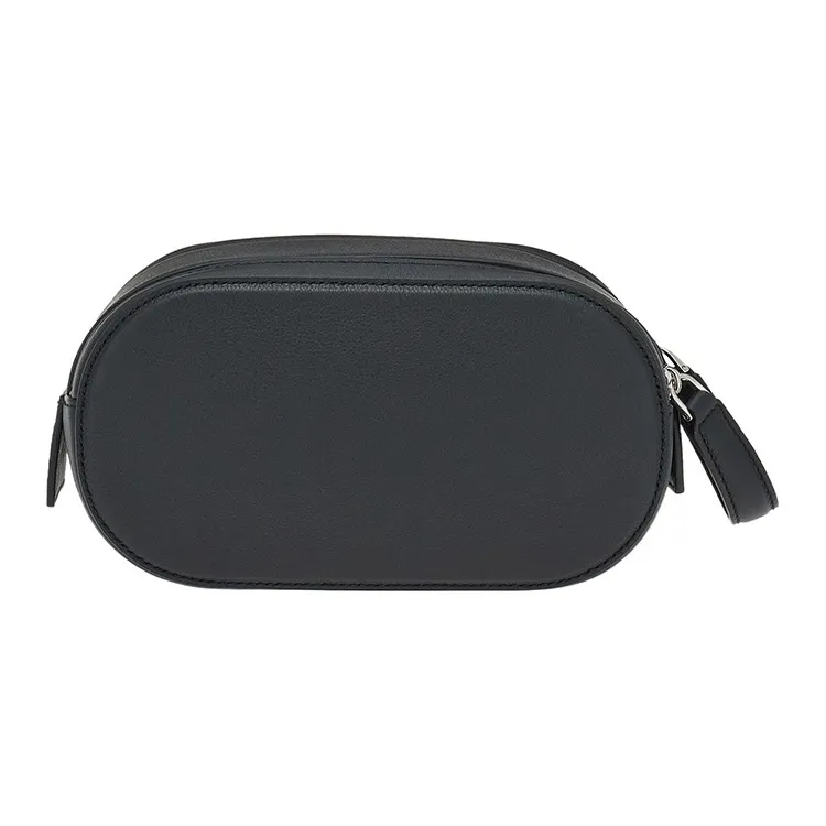 FERRAGAMO Calfskin Clutch Travel Bag Men's Black-2