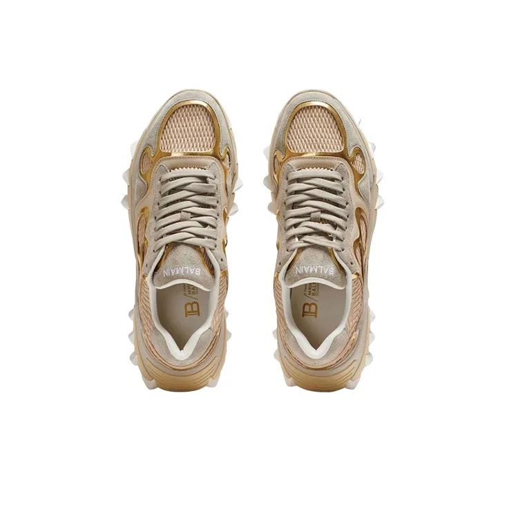 BALMAIN B-East Panelled Sneakers-3