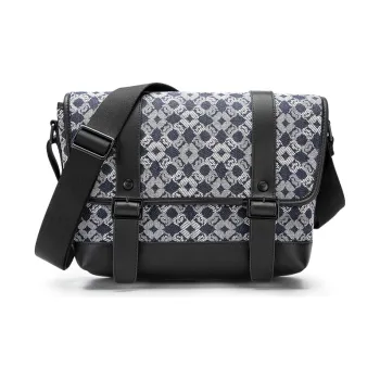 GUDI Jacquard Messenger Bag Shoulder Bag Crossbody Bag Men's Denim Blue