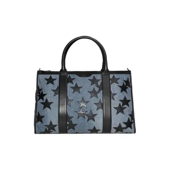 AMIRI Calfskin Tote Bag Shopping Bag Shoulder Bag Crossbody Bag Handbag Men's Blue