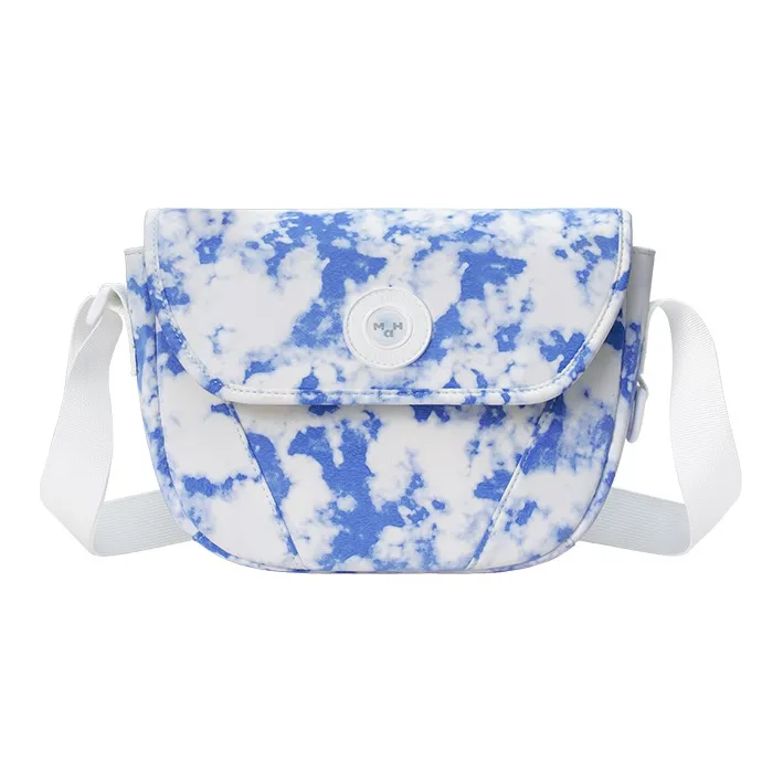 MAH Polyester Saddle Bag, Shoulder Bag, Crossbody Bag Trumpets Women's Sky Blue-0