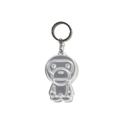 A BATHING APE Keychains Unisex Gray