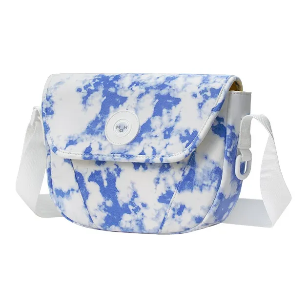 MAH Polyester Saddle Bag, Shoulder Bag, Crossbody Bag Trumpets Women's Sky Blue-1