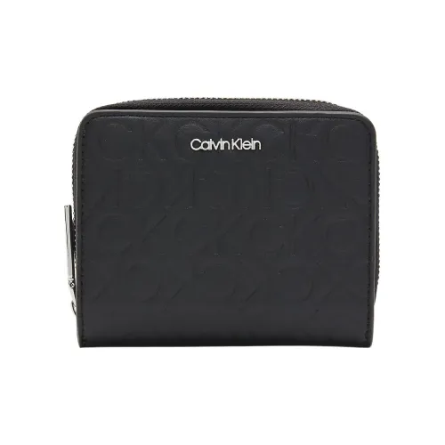 CALVIN KLEIN PU Polyurethane Wallet Women's Black