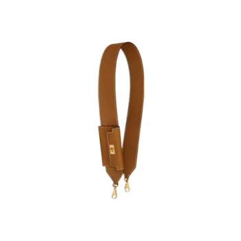 HERMES Swift And Epsom Calfskin Shoulder Strap Bag Straps Women's Gold