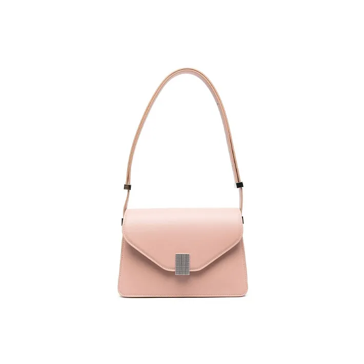 Lanvin Calfskin Combined With Lambskin Handbag Shoulder Bag Women's Light Pink-0