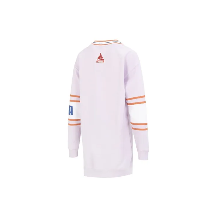 PUMA Long Sleeved Dresses Women's Light Lavender-1