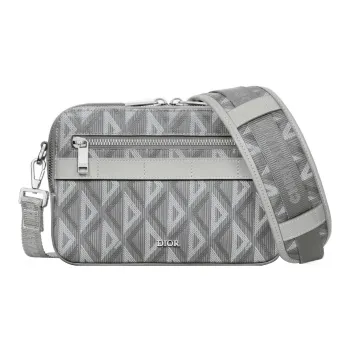 DIOR Canvas Messenger Bag, Shoulder Bag, Crossbody Bag Men's Gray