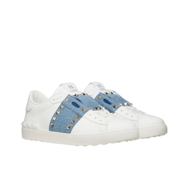 Valentino Garavani Rockstud Untitled Lace Up Sneakers-2