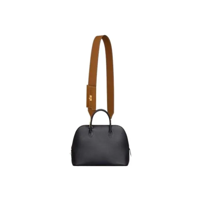 HERMES Swift And Epsom Calfskin Shoulder Strap Bag Straps Women's Gold-2