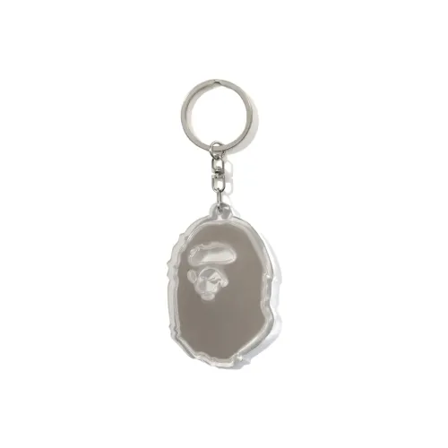 A BATHING APE Keychains Unisex Gray