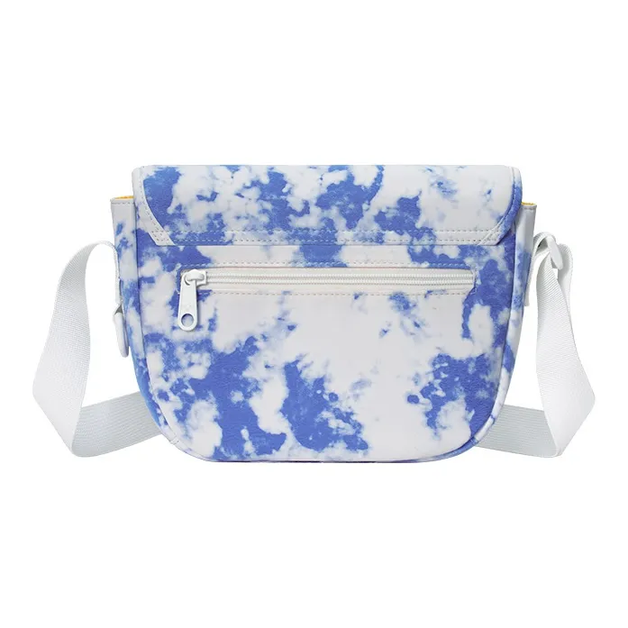 MAH Polyester Saddle Bag, Shoulder Bag, Crossbody Bag Trumpets Women's Sky Blue-3