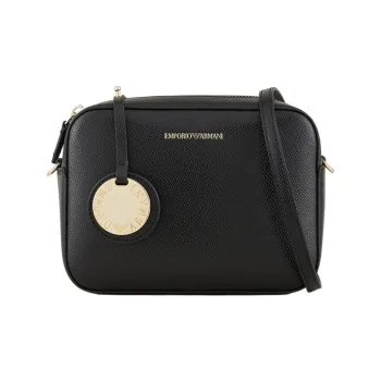 EMPORIO ARMANI Polyurethane Camera Bag Shoulder Bag Crossbody Bag Women's Black