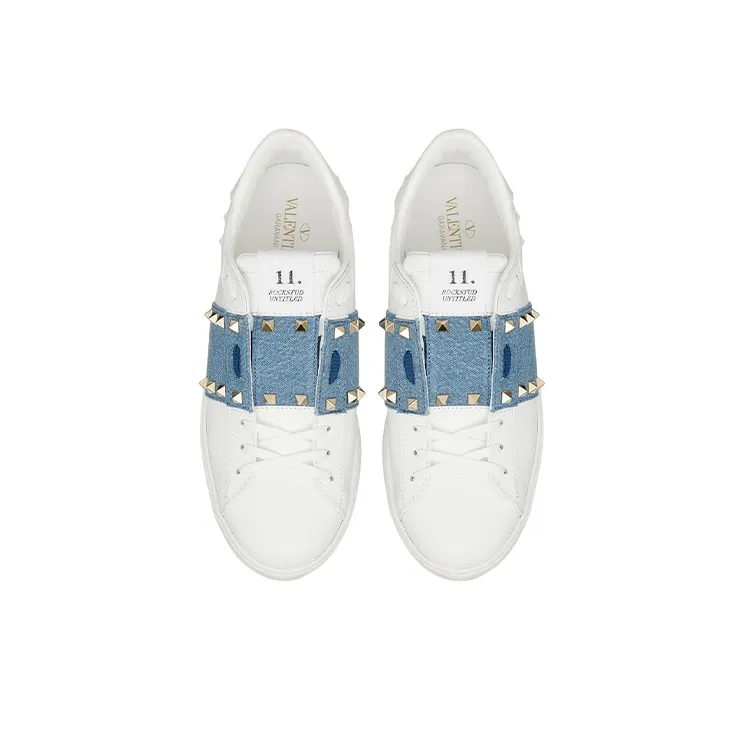 Valentino Garavani Rockstud Untitled Lace Up Sneakers-3