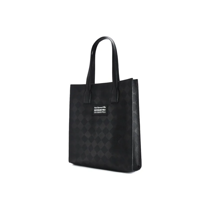 FILA Fusion Polyurethane With Synthetic Leather Handbag, Shoulder Bag Unisex Black-1