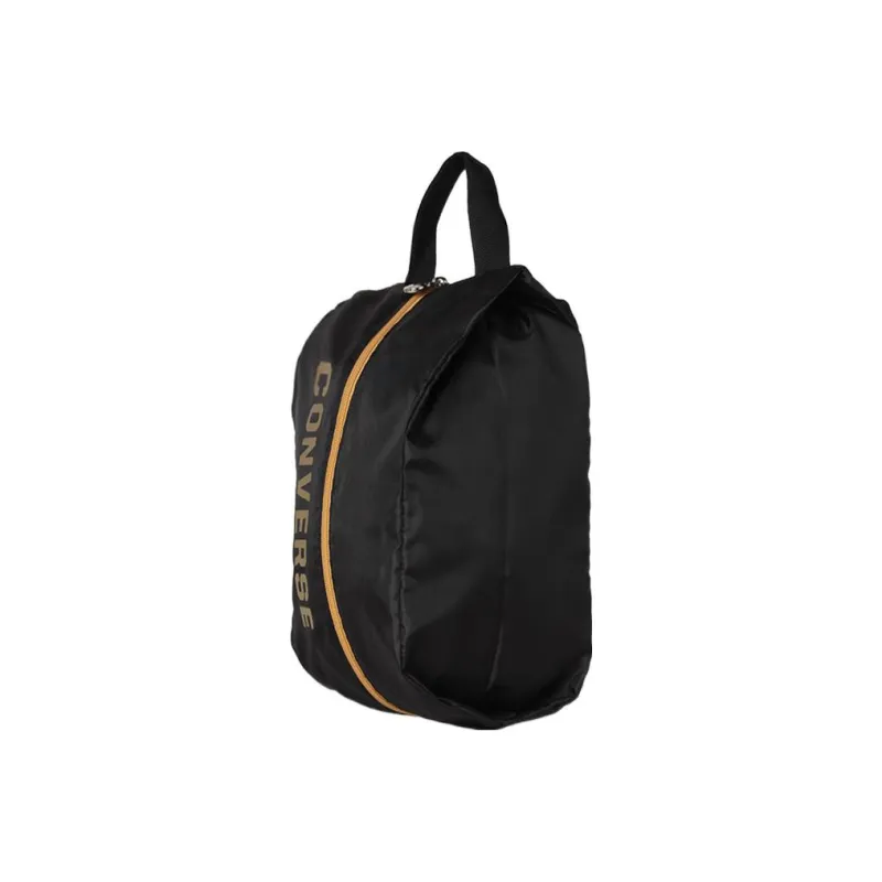 Converse Polyester Portable Shoe Bag Small Size Unisex Black & Gold-2