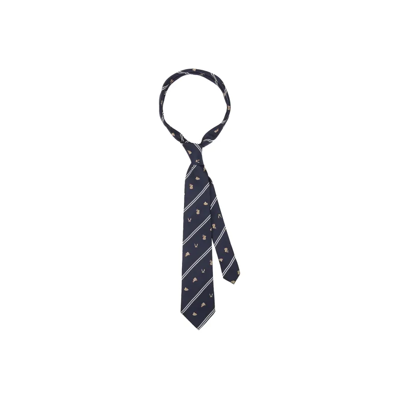 MUSTKOO Ties Men Navy Blue-0