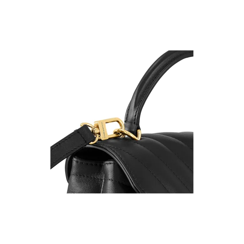 LOUIS VUITTON New Wave Smooth Cow Leather Shoulder Bag, Crossbody Bag, Handbag Regular Women's Black-4