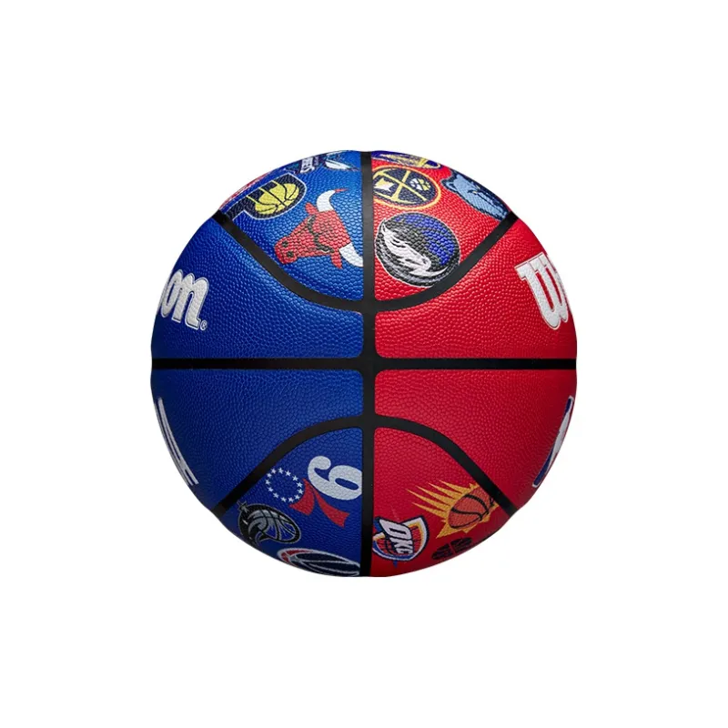 Wilson x NBA NBA Full Team Emblem Series PU Basketball Black Orange Size 7 Ball Training Unisex-2