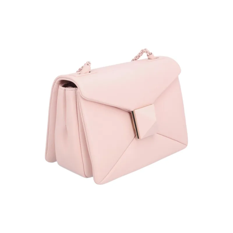 Valentino Calfskin Crossbody Bag, Shoulder Bag Women's Light Pink-1